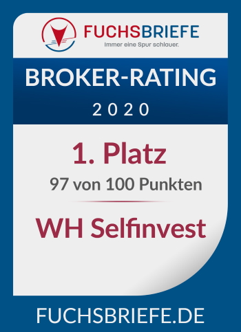 WH SelfInvest als „Bester Broker 2020“ von Fuchs Briefe ausgezeichnet
