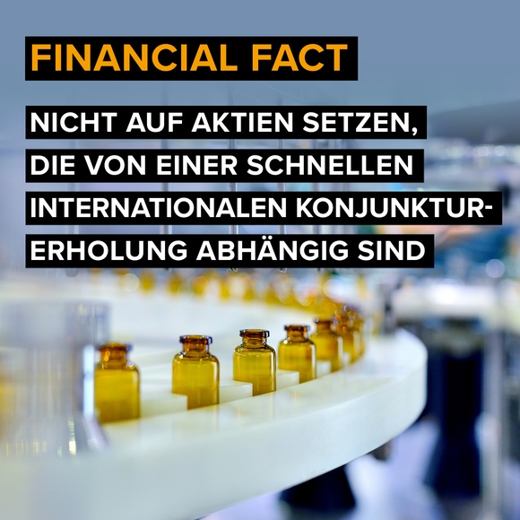 Financial Fact: Nicht auf Aktien setzen, die von einer schnellen internationalen Konjunkturerholung abhängig sind